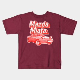 Mazda Miata (Red) /// Original Retro Design Kids T-Shirt